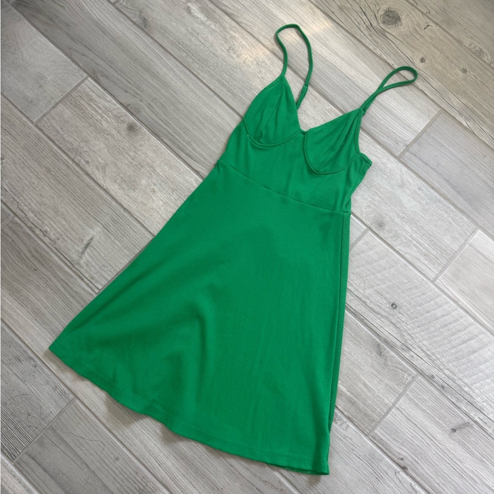 Wild Fable Vibrant Green Mini Dress